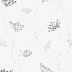 Schumacher - Queen Anne - White - 9303 - Wallpaper