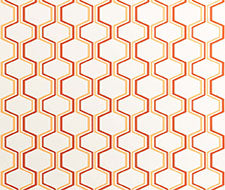 Quadrille - Camino Wallpaper - 303840W-03AWP - Pale Terracotta / Dark Terracota