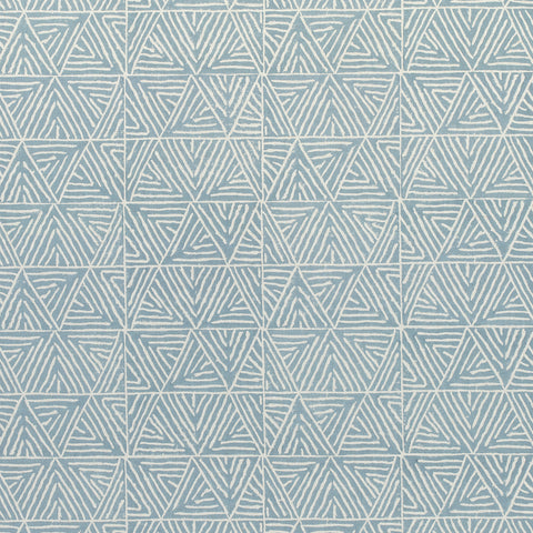 Mombasa Slate Blue Fabric - F910207 - Thibaut Fabric