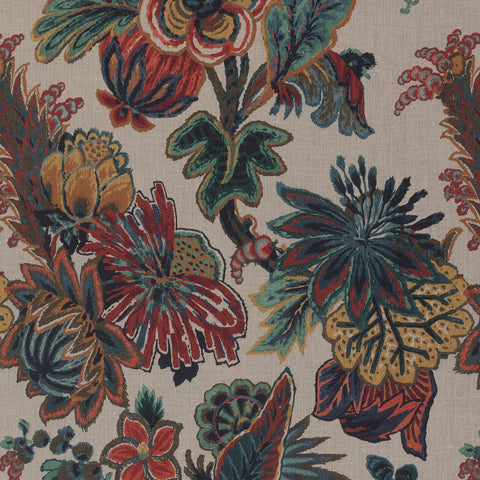 Floral Gala Jewel Fabric - F910216 - Thibaut Fabric