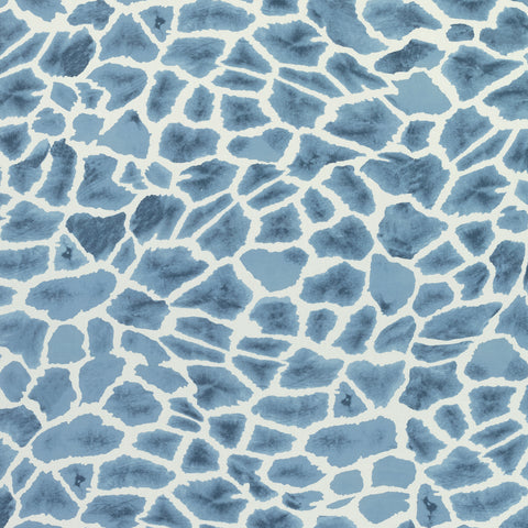 Makena Slate Blue Fabric - F910220 - Thibaut Fabric