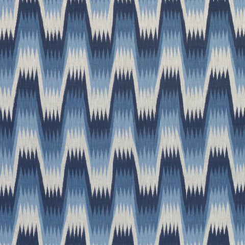 Stockholm Chevron Blue Fabric - F910240 - Thibaut Fabric
