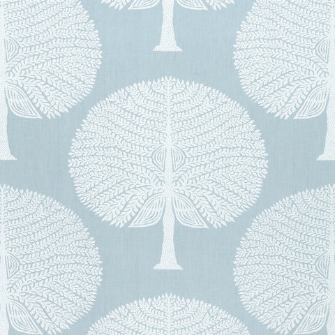 Mulberry Tree Spa Blue Fabric - F910600 - Thibaut Fabric