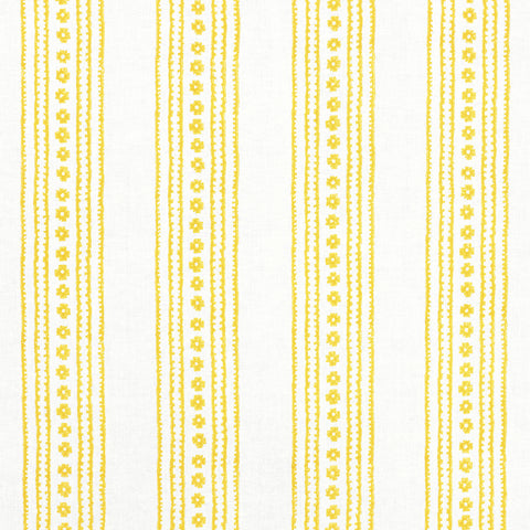 New Haven Stripe Yellow Fabric - F910610 - Thibaut Fabric
