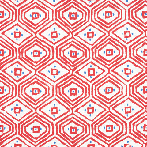 Pass-A-Grille Red Fabric - F910614 - Thibaut Fabric