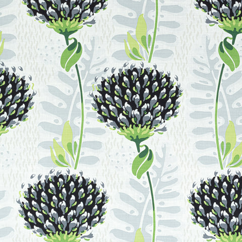 Tiverton Black Fabric - F910648 - Thibaut Fabric