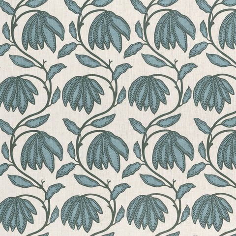 Desert Flower Wild Sage Fabric - F912008 - Thibaut Fabric