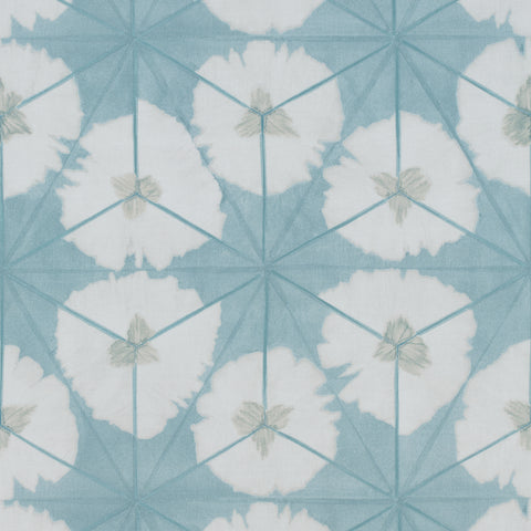 Sunburst Aqua Fabric - F913091 - Thibaut Fabric