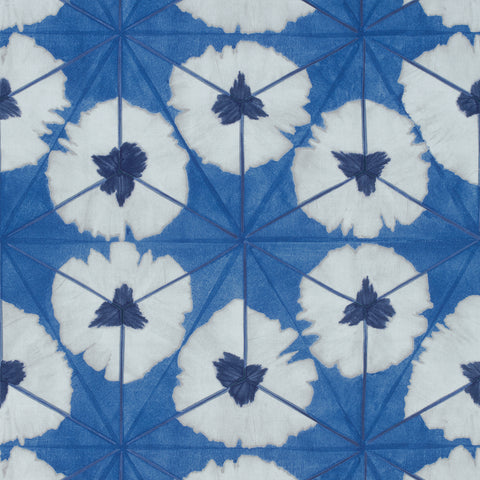 Sunburst Navy Fabric - F913093 - Thibaut Fabric