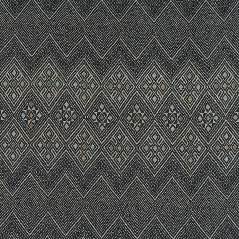 High Plains Black Fabric - F913228 - Thibaut Fabric