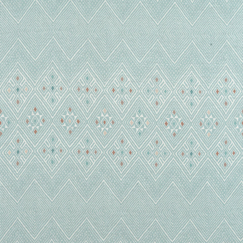 High Plains Spa Blue Fabric - F913229 - Thibaut Fabric
