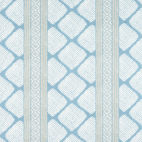 Austin Spa Blue Fabric - F913251 - Thibaut Fabric