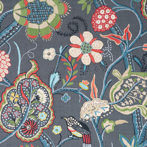 Windsor Grey Fabric - F914301 - Thibaut Fabric