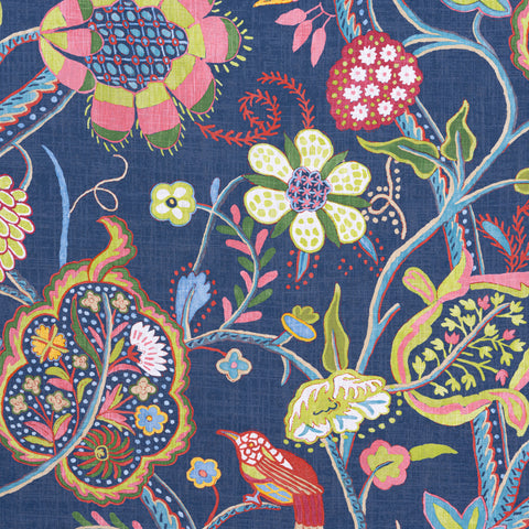 Windsor Navy Fabric - F914303 - Thibaut Fabric