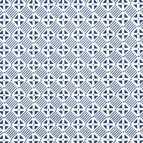 Plaza Navy Fabric - F916221 - Thibaut Fabric