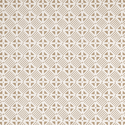 Plaza Camel on Natural Fabric - F916223 - Thibaut Fabric