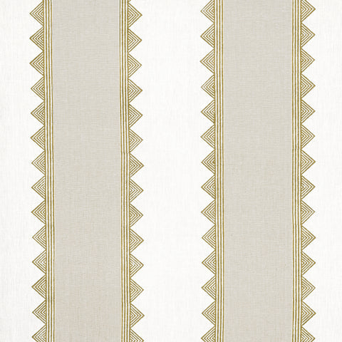 Kismet Stripe Camel Fabric - F916229 - Thibaut Fabric