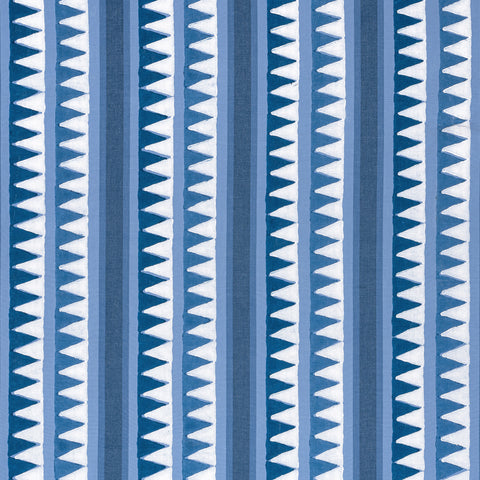 Lomita Stripe Blue Fabric - F916233 - Thibaut Fabric