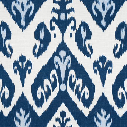 Indies Ikat Navy Fabric - F916245 - Thibaut Fabric