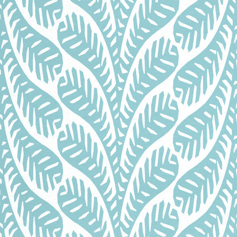 Ginger Spa Blue Fabric - F920829 - Thibaut Fabric