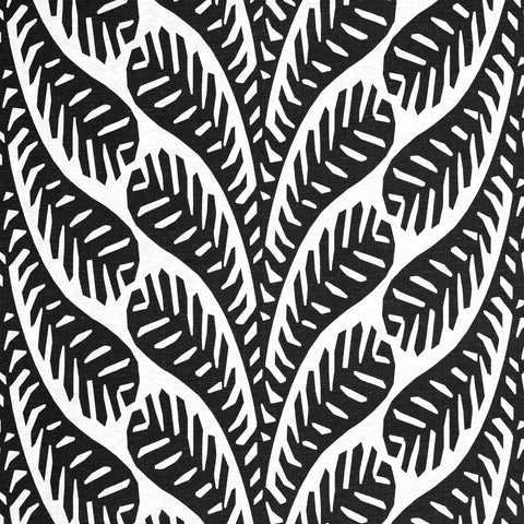 Ginger Black Fabric - F920830 - Thibaut Fabric