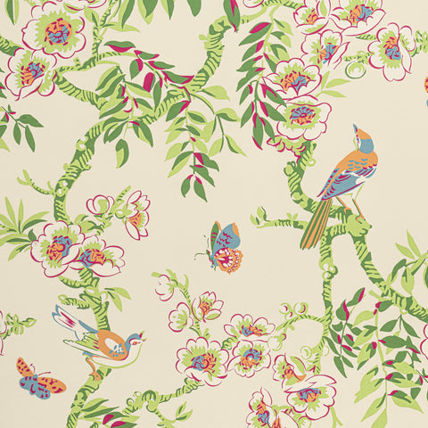 Yukio Cream Fabric - F920847 - Thibaut Fabric