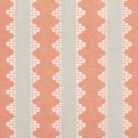 Dhara Stripe Orange Fabric - F92936 - Thibaut Fabric
