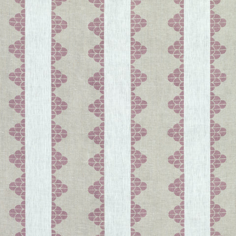 Dhara Stripe Plum Fabric - F92940 - Thibaut Fabric