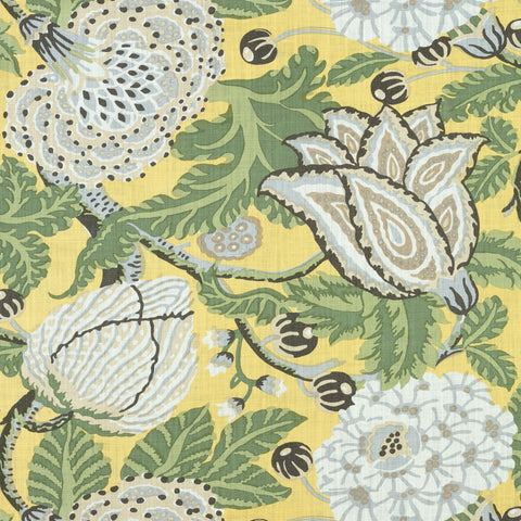 Mitford Yellow Fabric - F92947 - Thibaut Fabric