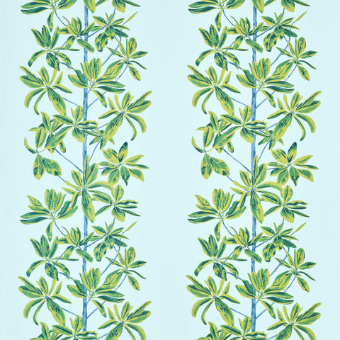 Mangrove Tree Turquoise Fabric - F945033 - Thibaut Fabric