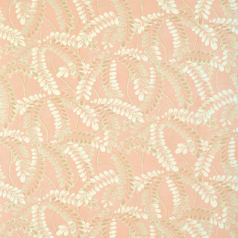 Augusta Apricot Fabric - F945041 - Thibaut Fabric