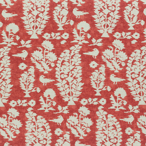 Allaire Red Fabric - F972599 - Thibaut Fabric