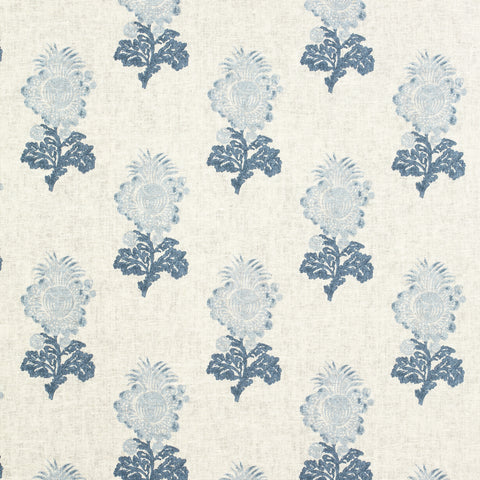 Aldith Blue Fabric - F972608 - Thibaut Fabric