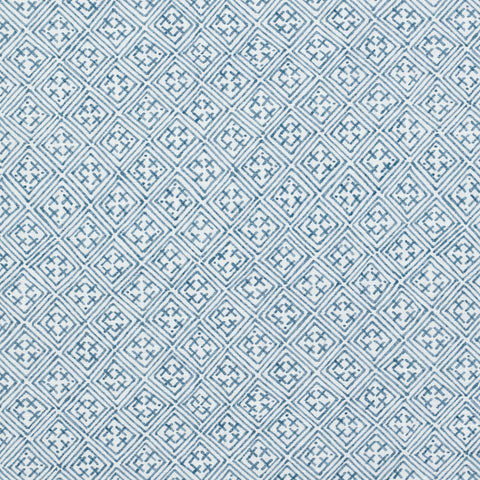 Laos Navy Fabric - F972617 - Thibaut Fabric