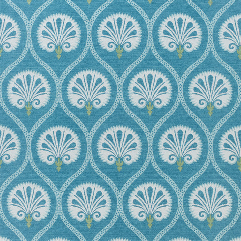 Kimberly Teal Fabric - F985020 - Thibaut Fabric