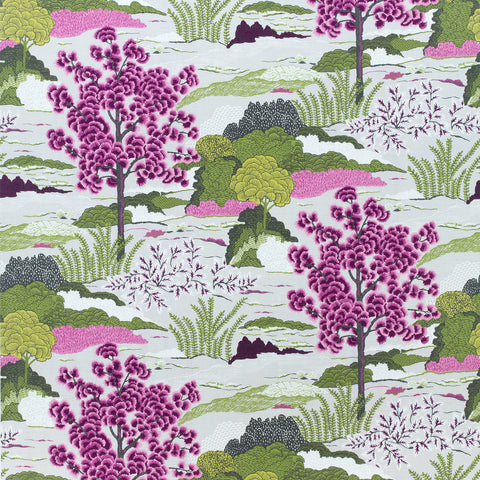 Daintree Fuchsia Fabric - F985042 - Thibaut Fabric