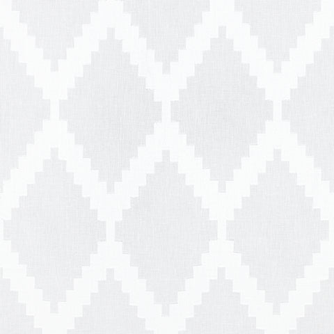 Harlow Sheer Snow White Fabric - FWW7129 - Thibaut Fabric