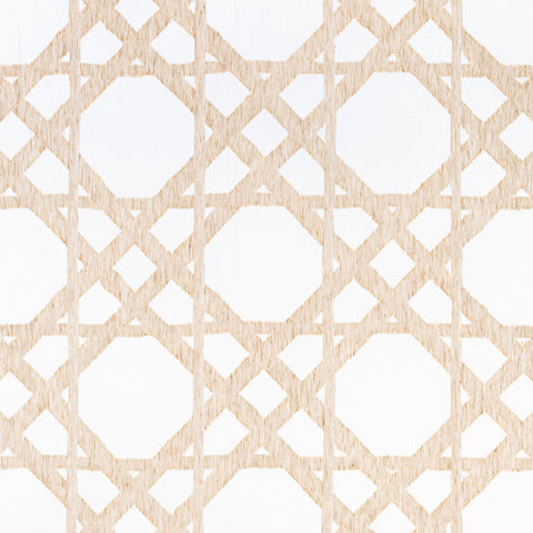Cyrus Cane Sheer Sand Fabric - FWW7133 - Thibaut Fabric