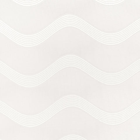 Cassidy Sheer Snow White Fabric - FWW7147 - Thibaut Fabric