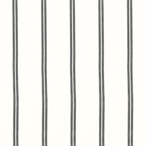Tandern Stripe Onyx Fabric - FWW81750 - Thibaut Fabric