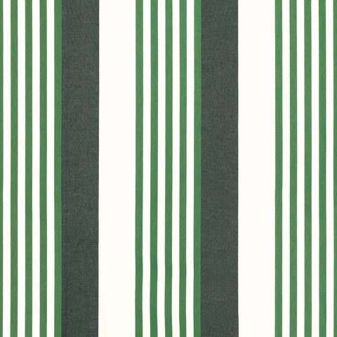 Riviera Stripe Onyx and Kelly Fabric - FWW81770 - Thibaut Fabric