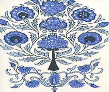 Home Couture - Kalamkari All Over - HP2015-03AWP - Slate Royal Sky Denim