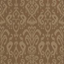 T10053 | Bravado Ikat, Chestnut - Thibaut Wallpaper