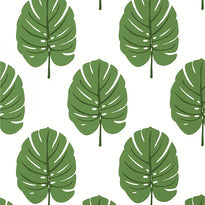 T13952 | Monstera, Palm Grove - Thibaut Wallpaper