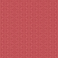 T20862 | T-Square, Eden Raspberry - Thibaut Wallpaper