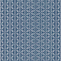 T20866 | T-Square, Eden Navy and White - Thibaut Wallpaper
