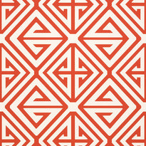 T24306 | Demetrius, Coral - Thibaut Wallpaper