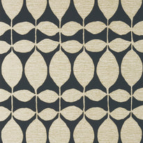 T41047 | Lola, Metallic Gold on Black - Thibaut Wallpaper