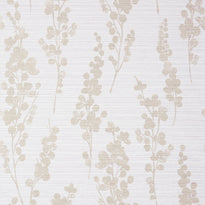 T41052 | Spring Blooms, Metallic Pewter on Lavender - Thibaut Wallpaper