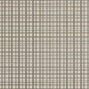 HUNTLEY PLAID - Grey and Beige - Thibaut - T44054 - STRIPES & CHECKS RESOURCE
